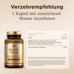 Solgar Biotin 1000 µg Kapseln, 50 St