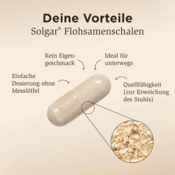 Solgar Flohsamenschalen 500 mg Kapseln, 200 St