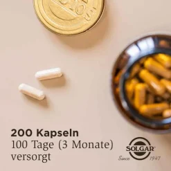 Solgar Flohsamenschalen 500 mg Kapseln, 200 St