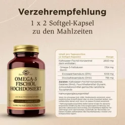 Sale Solgar Omega-3 Fischöl hochdosiert Kapseln, 50 St