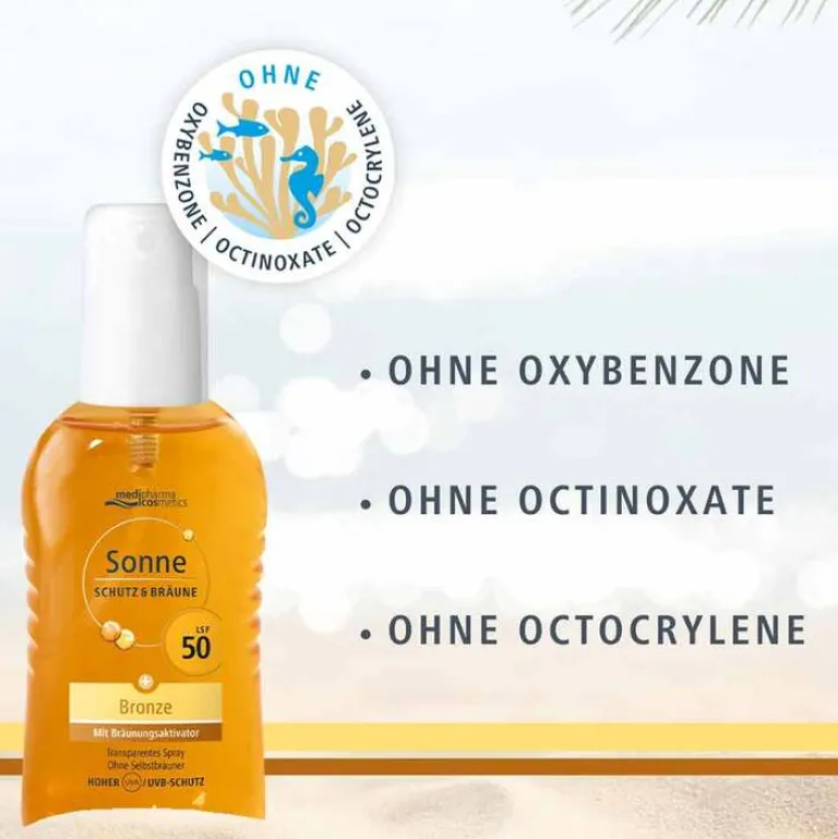 New Sonne Schutz & Bräune Pump-Spray bronze LSF 50, 200 ml Lsf 50+