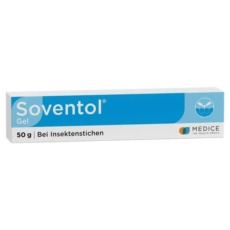 Soventol Gel bei Insektenstichen und Juckreiz auf der Haut, 50 g