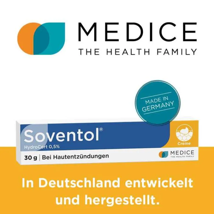 Soventol® HydroCort 0,5% Creme bei akuten Hautentzündungen, 30 g