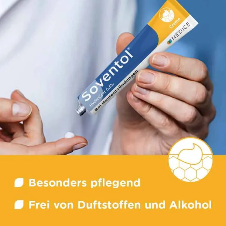 Outlet Soventol ® HydroCort 0,5% Creme bei akuten Hautentzündungen, 15 g