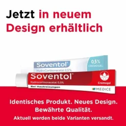 ® HydroCortisonacetat 0,5% Cremogel bei Hautentzündungen, 30 g Mittel Gegen Sonnenbrand|Allergie Medikamente