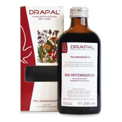 Spitzwegerichblätter Bio Pflanzensaft Drapal, 200 ml