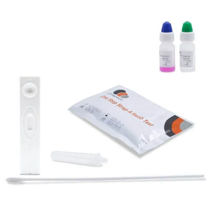 Strep A Test Testkassette Home Use Rachenabstrich, 2 St