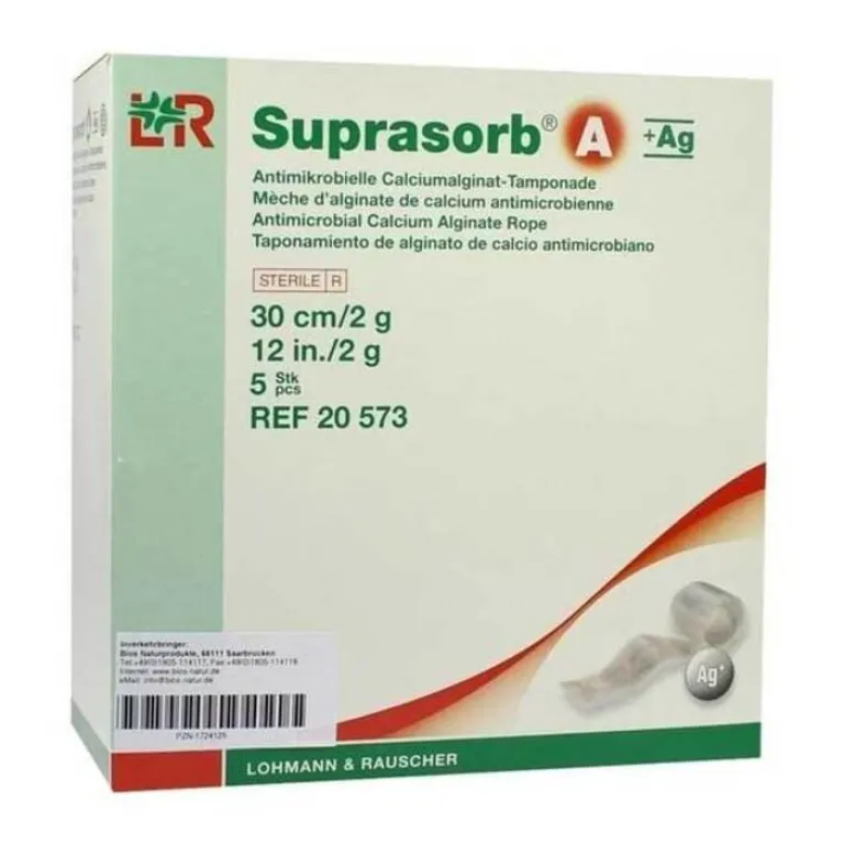 Sale Suprasorb A + Ag Antimik.Cal.Alginat tamponade 30cm 2g, 5 St Wundverband