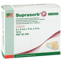 Suprasorb P PU-Schaumv.5x5 cm nicht klebend, 10 St