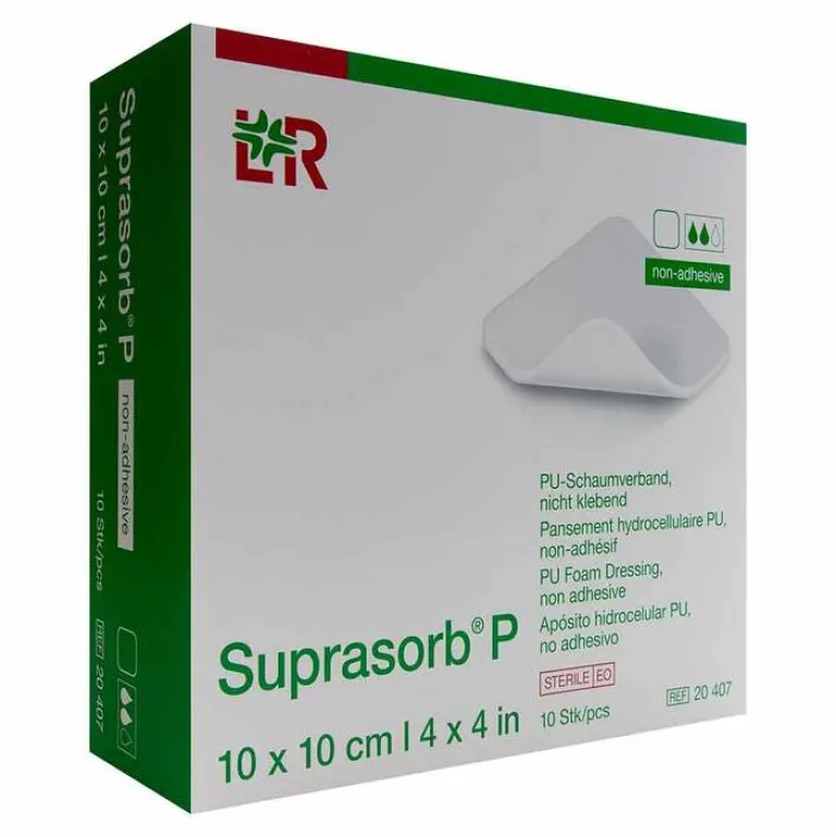 New Suprasorb P PU-Schaumv.10x10 cm nicht klebend, 10 St