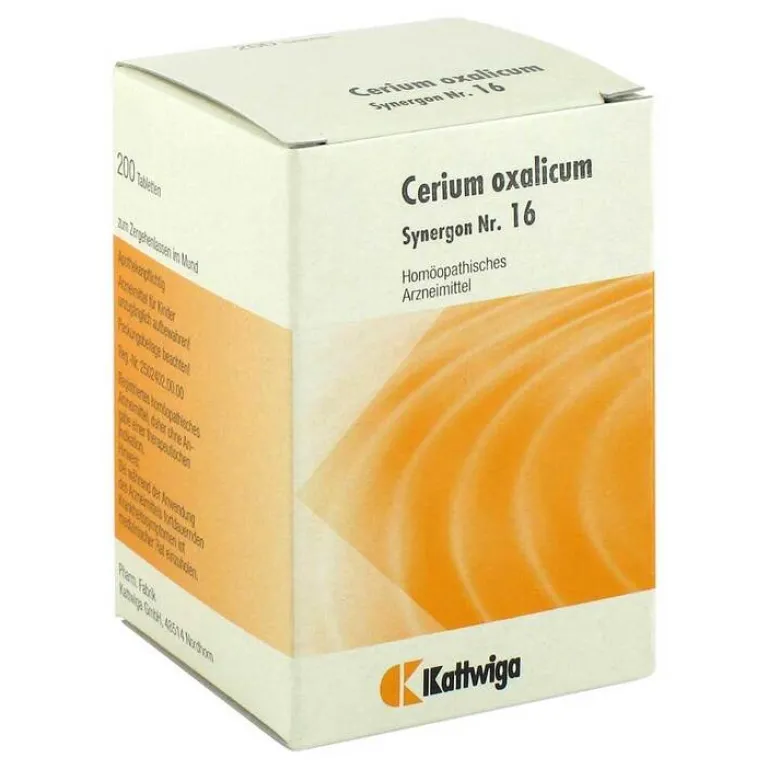 Best Kattwiga Synergon 16 Cerium oxalicum Tabletten, 200 St