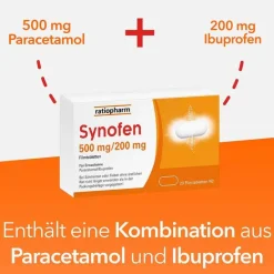 New Ratiopharm Synofen - mit Ibuprofen und Paracetamol, 10 St