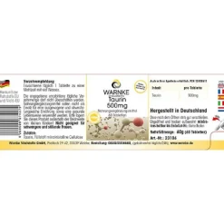 Taurin 500 mg Tabletten, 60 St