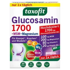 Clearance Glucosamin 1700 + MSM + Magnesium Sticks, 20X4 g Glucosamin-Chondroitin