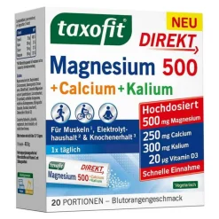 Discount Taxofit Magnesium 500 + Calcium + Kalium Direkt Granulat , 20 St