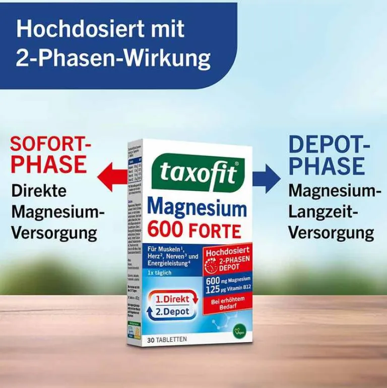Outlet Taxofit Magnesium 600 Forte Depot Tabletten, 30 St