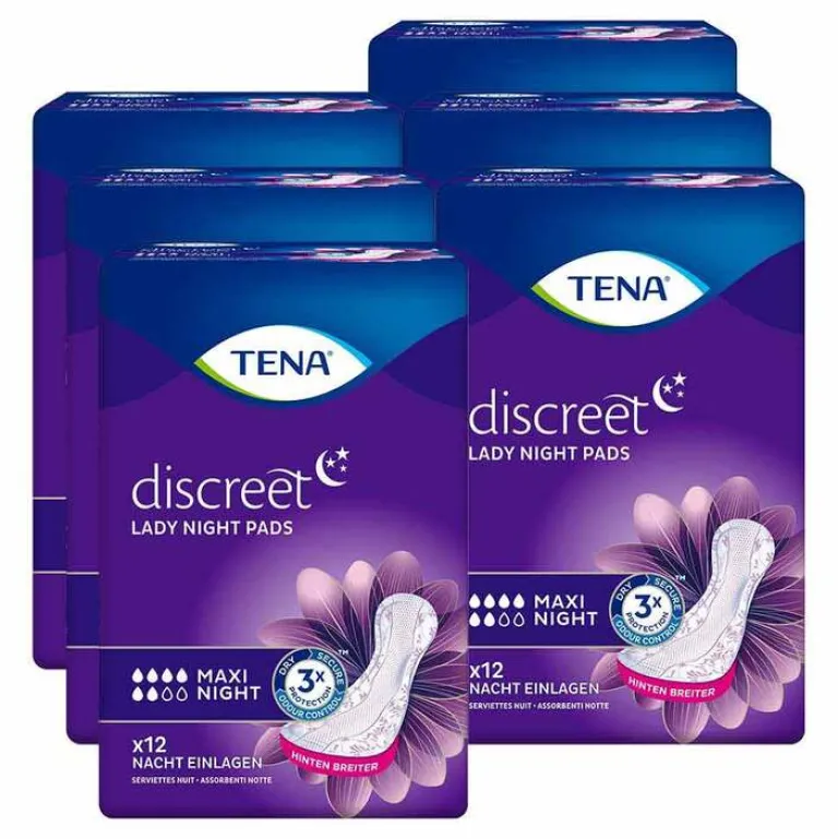 Outlet Tena Lady TENA® discreet Maxi Night Einlagen bei Inkontinenz, 6X12 St