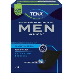 TENA® MEN ACTIVE FIT Extra Light Einlagen bei Inkontinenz, 14 St