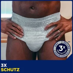 Discount ® MEN ACTIVE FIT Pants Normal grau S/M bei Inkontinenz, 4X12 St Windeln & Pants