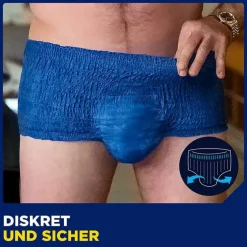 Sale ® MEN ACTIVE FIT Plus Pants blau L/XL bei Inkontinenz, 10 St Windeln & Pants