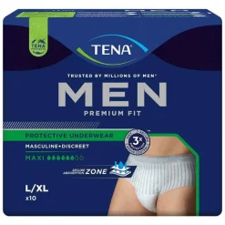 TENA® MEN PREMIUM FIT Pants Maxi L/XL bei Inkontinenz, 10 St