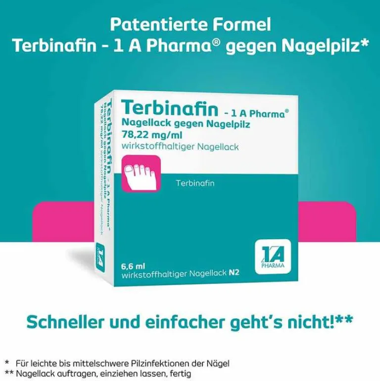 Best Terbinafin- Nagellack gegen Nagelpilz, 6.6 ml Nagelpilz Lack