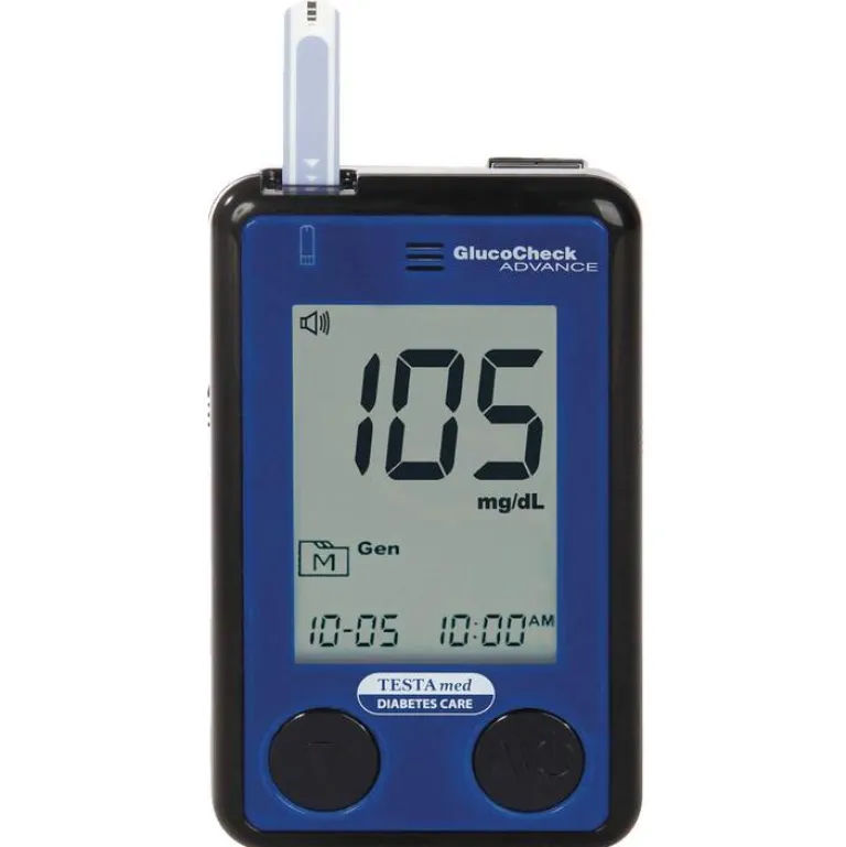 New Testamed Glucocheck Advance Starter-Kit mg / dl mmol / l, 1 St Blutzuckermessgerät