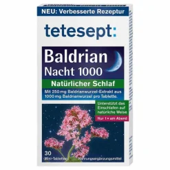 Clearance Tetesept Baldrian Nacht 1000 Tabletten, 30 St