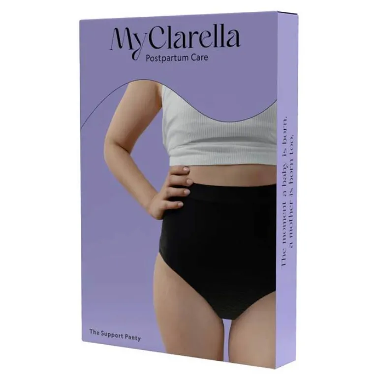 Hot MyClarella The Support Panty Wochenbett Unterhose L schwarz, 1 St