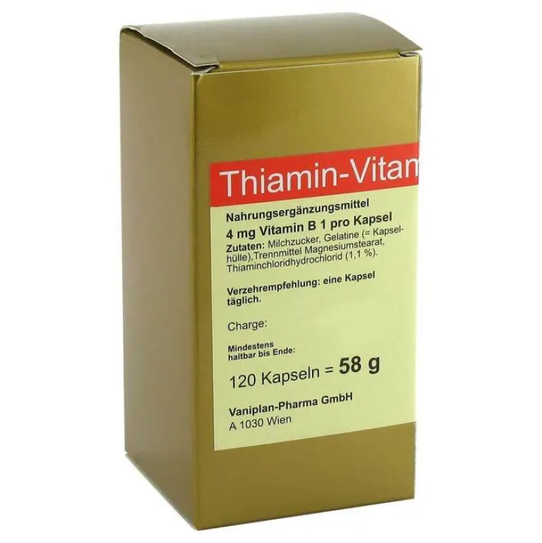 Discount Vaniplan Pharma Thiamin Kapseln Vitamin B1, 120 St