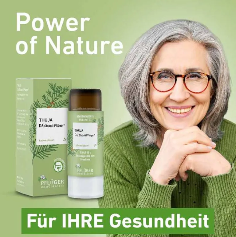 Online Pflüger Thuja D6 Globuli Dosierspender, 10 g