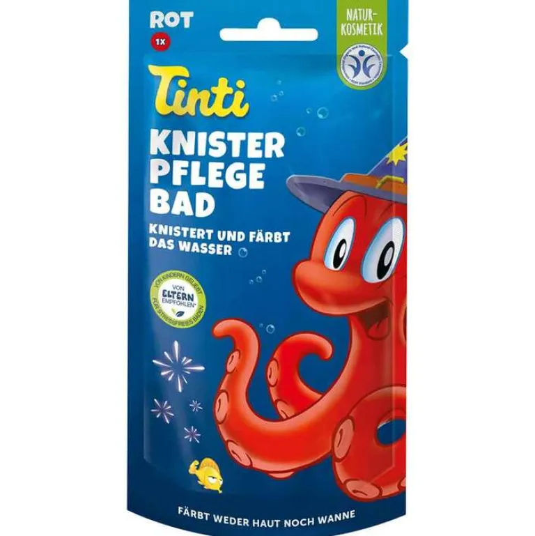New Tinti Knister Pflegebad rot Thekendisplay, 50 g