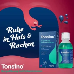 New Tonsino Gurgellösung bei Halsschmerzen, 120 ml