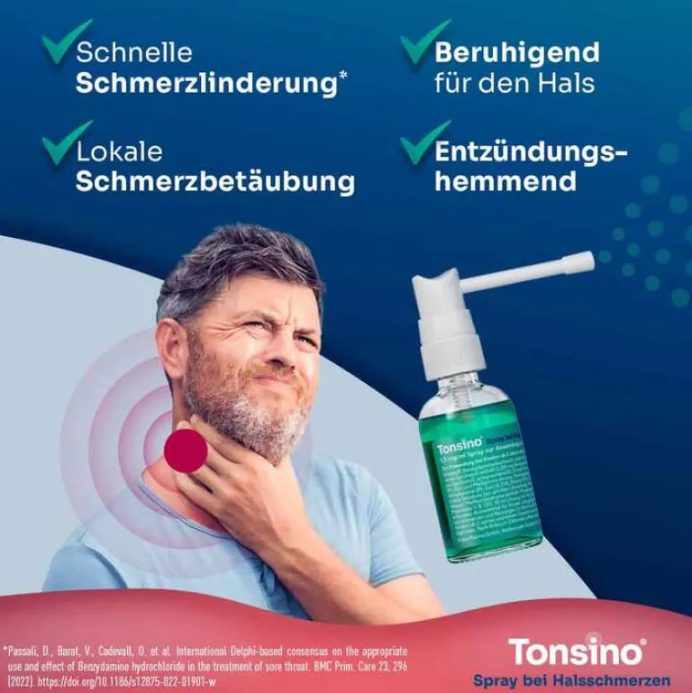 Tonsino Spray bei Halsschmerzen, 30 ml