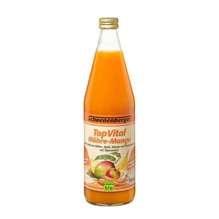 Topvital Kurdrink Möhre-Mango bio Schoenenberger, 750 ml