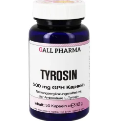 New Hecht Pharma Tyrosin 500 mg GPH Kapseln, 50 St