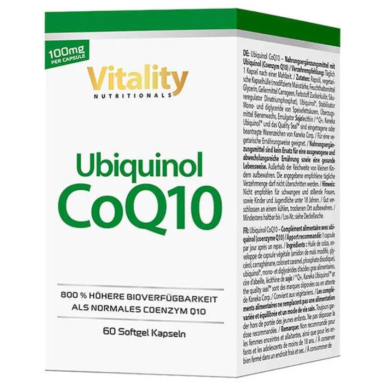 New Ubiquinol COQ10 100 mg hochdosiert Weichkapseln, 60 St Coenzym Q10
