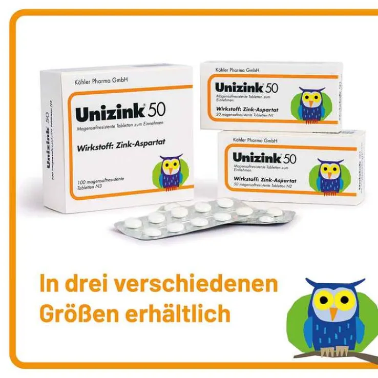 Unizink 50 Tabletten, 50 St