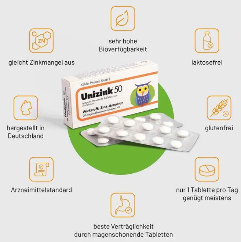 Outlet 50 Tabletten, 20 St Zink