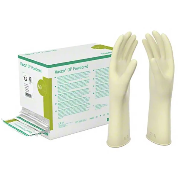 Outlet OP Powdered Handschuhe Latex Größe 6,5 naturweiß, 2X50 St Latexhandschuhe