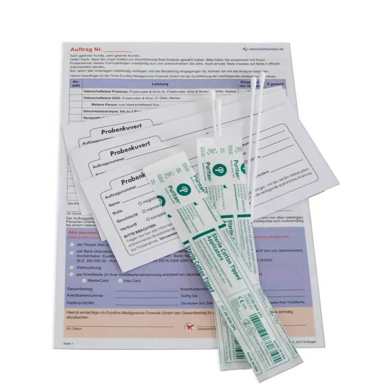 Hot Vaterschaftstest Duo für Vater & Kind, 1 St Vaterschaftstest