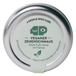 New 4peoplewhocare GmbH Veganer Zehenschmaus Fußcreme mit Tanne, 40 g