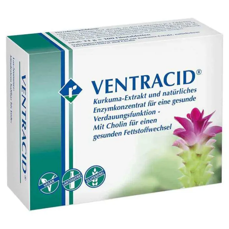 New Ventracid Tabletten mit Kurkuma und Cholin, 100 St
