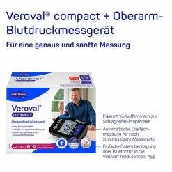 Best Veroval ® compact + Oberarm-Blutdruckmessgerät, 1 St
