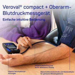 Best Veroval ® compact + Oberarm-Blutdruckmessgerät, 1 St