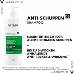 Dercos Anti-Schuppen Shampoo fettige Kopfhaut, 390 ml Kopfhautpflege|Haarausfall & Schuppen
