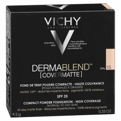 Vichy Dermablend Covermatte Puder 15, 9.5 g