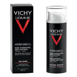Vichy Homme Hydra Mag C + Feuchtigkeitspflege für Gesicht und Augen, 50 ml