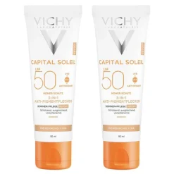Best Vichy Idéal Soleil Anti Pigmentflecken Creme LSF 50+, 2x50 ml