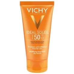 Vichy Idéal Soleil Mattierendes Sonnen-Fluid LSF 50+ für das Gesicht, 50 ml